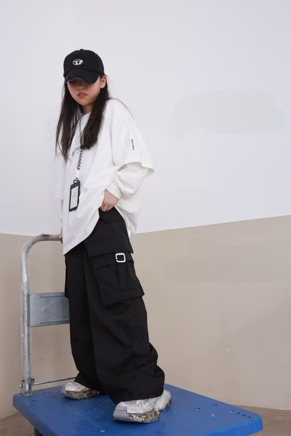 潮流隨性時尚工裝褲(2色) 