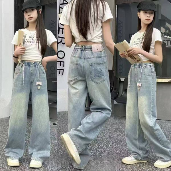 <<150-170>>玩趣少女直筒丹寧褲 