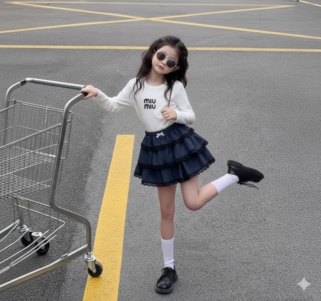 <<110-170>>浪漫灰調蛋糕裙 