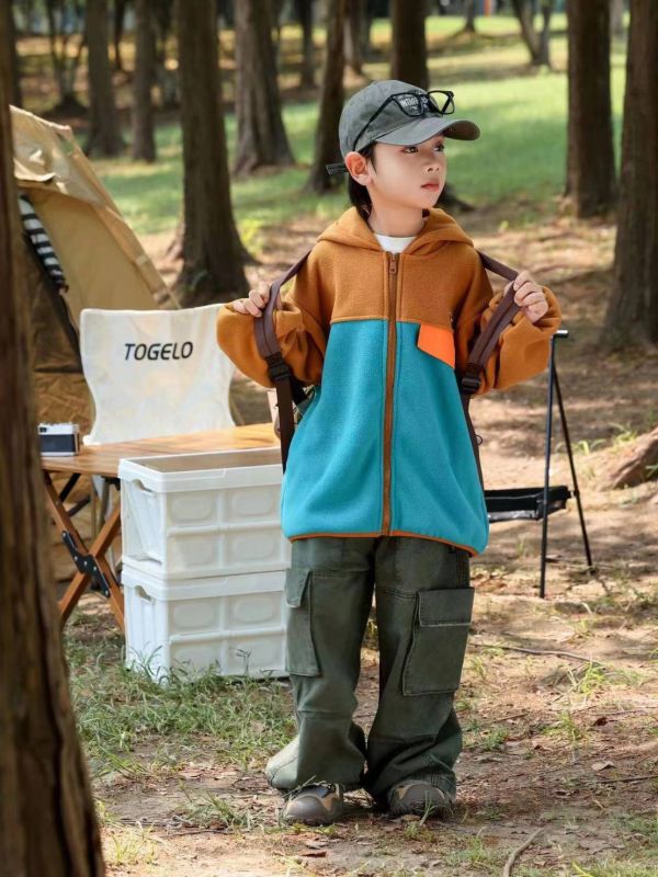 <<110-150>>韓版戶外拼接保暖外套(2款) 