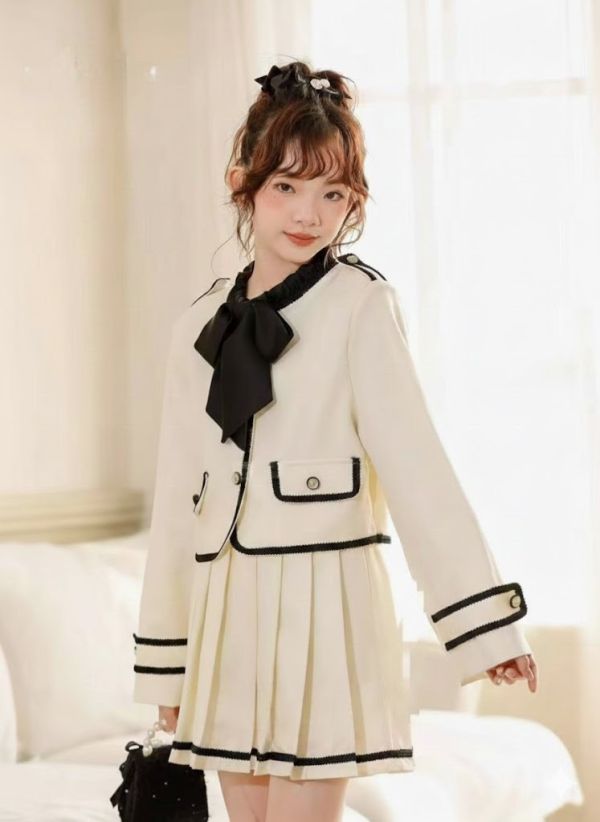 <<140-170>>香頌法式學院兩件式套裝 