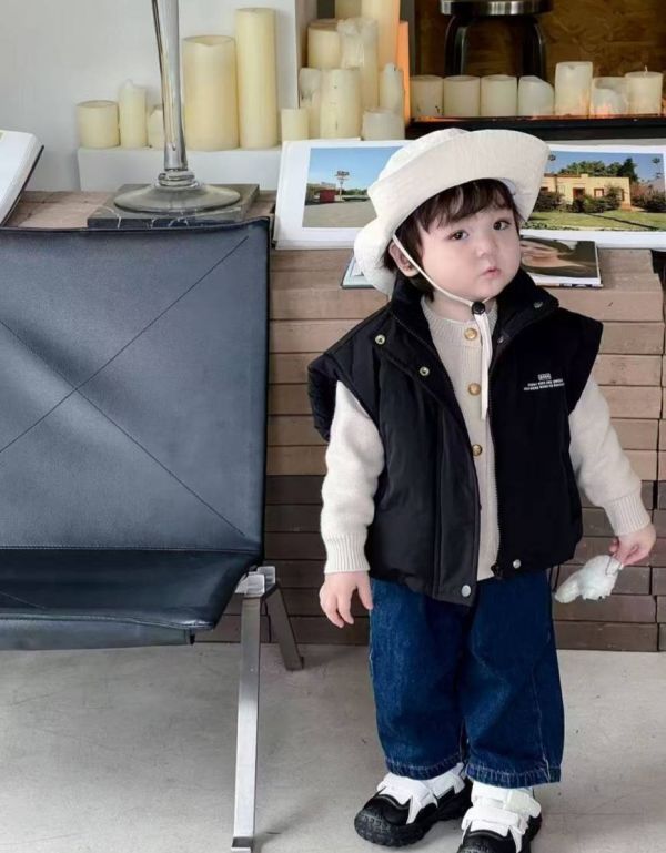 <<90-130>>韓版歐巴風格羽絨馬甲(3色) 小香風格子背心,千鳥格針織外搭,時尚潮流格紋馬甲