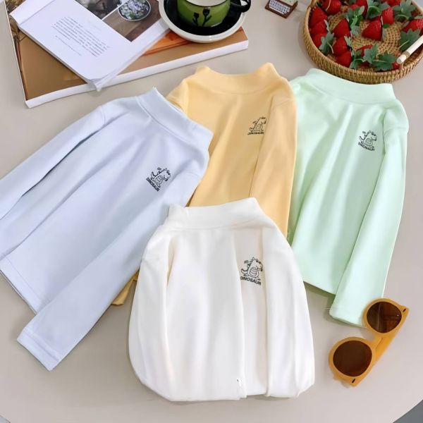 <<90-130>>純色百搭發熱內搭衣(2色) 