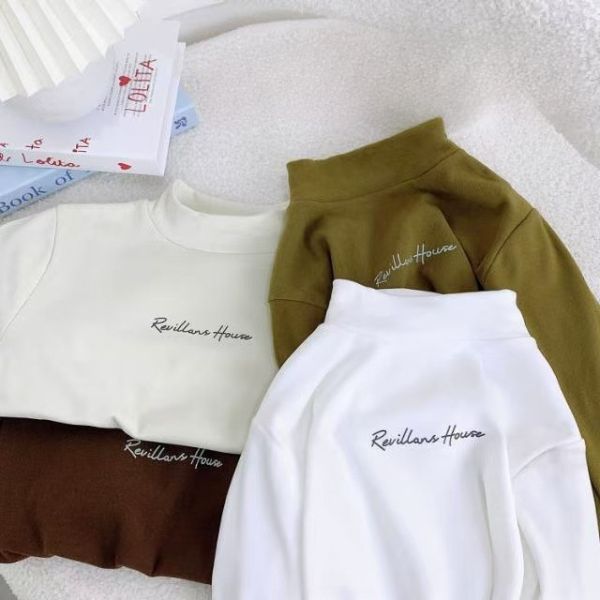 <<110-150>>純色百搭發熱內搭衣(2色) 