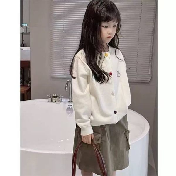 <<110-150>>糖霜可愛針織上衣/外套兩穿(2色) 