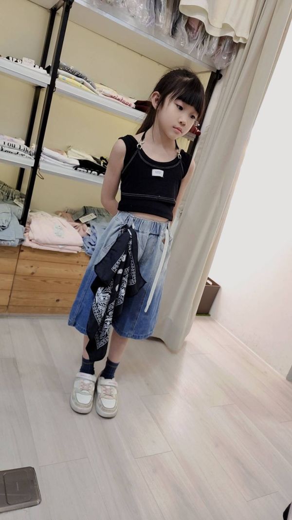 <<110-150>>夏日清新漸層中性五分褲 