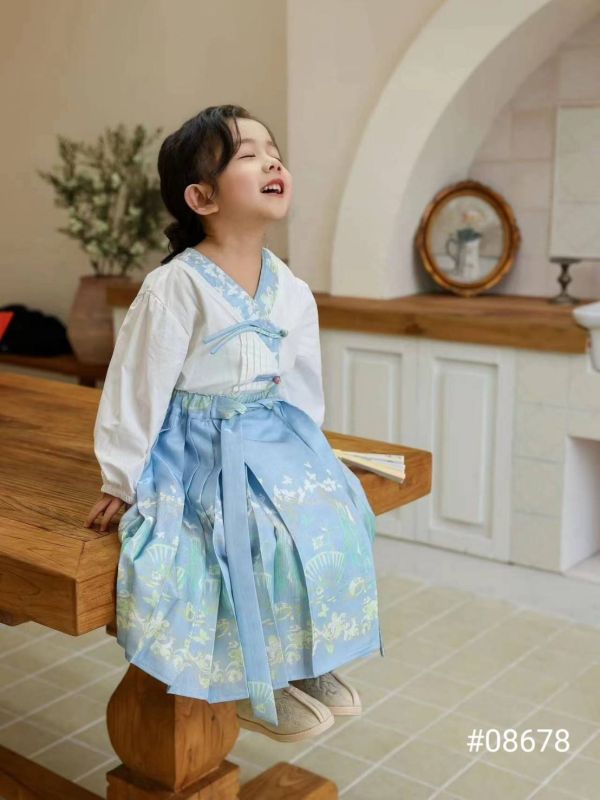藍韻花語古風套裝 