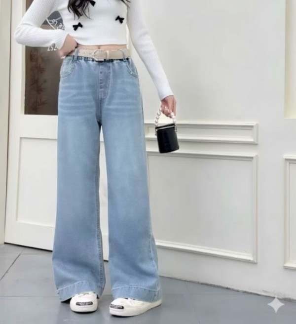 <<140-160>>野餐時光直筒牛仔褲 