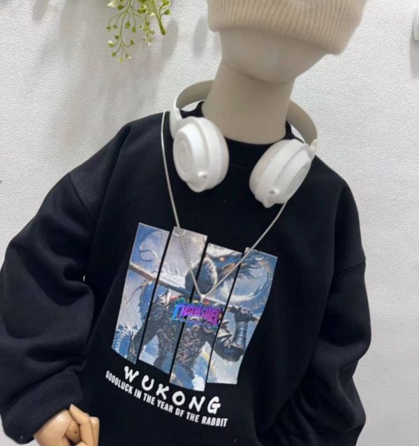 <<110-150>>暗黑悟空霸氣戰士加絨上衣(2色) 