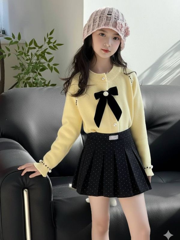 <<130-170>>活潑韓系點點百褶裙 