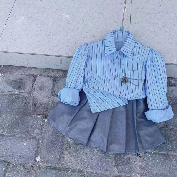 <<120-160>>經典學院風套裝(2色) 