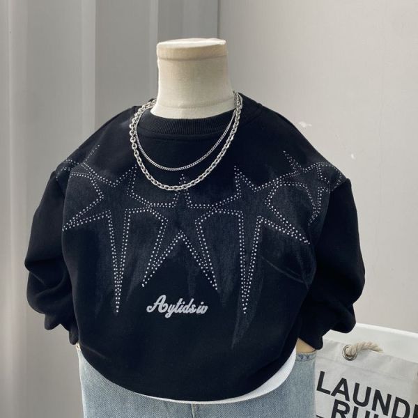 <<90-130>>閃鑽三星街頭上衣 