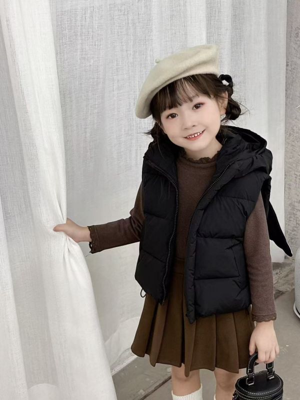 <<90-130>>小天使輕量防風羽絨背心(2色) 