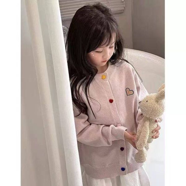 <<110-150>>糖霜可愛針織上衣/外套兩穿(2色) 