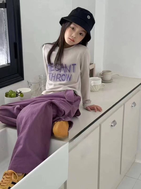 <<110-150>>紫酷時尚女孩套裝 