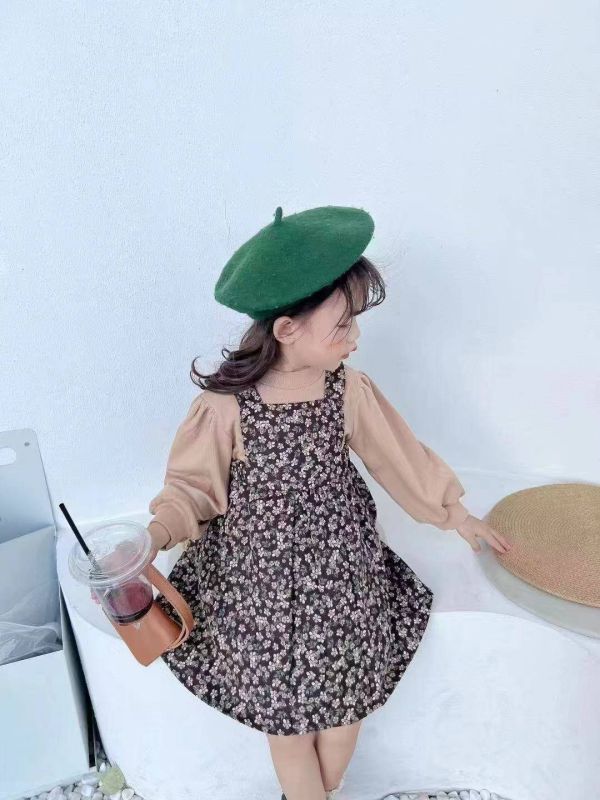 <<90-130>>浪漫碎花吊帶套裝 