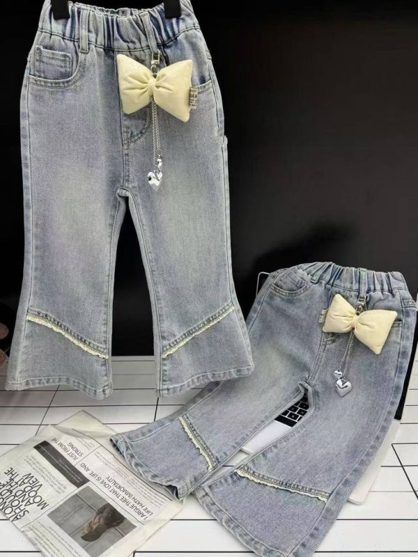 <<100-120>>夢幻童話喇叭牛仔褲(不含吊飾) 