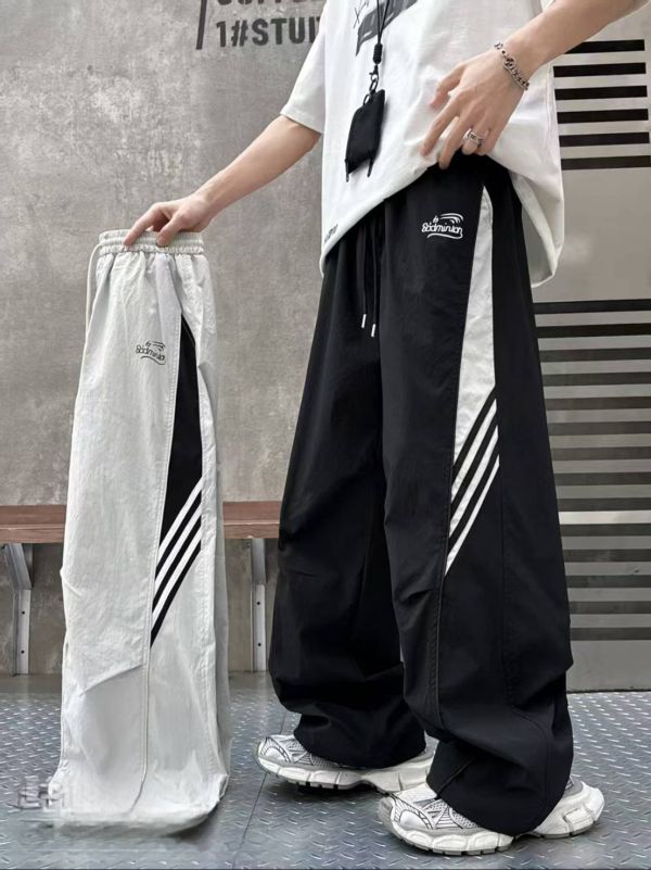 <<150-170>>街拍三杠時尚運動風褲(2色) 