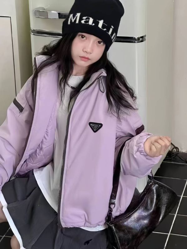 <<130-170>>迷霧紫星鋪棉外套 