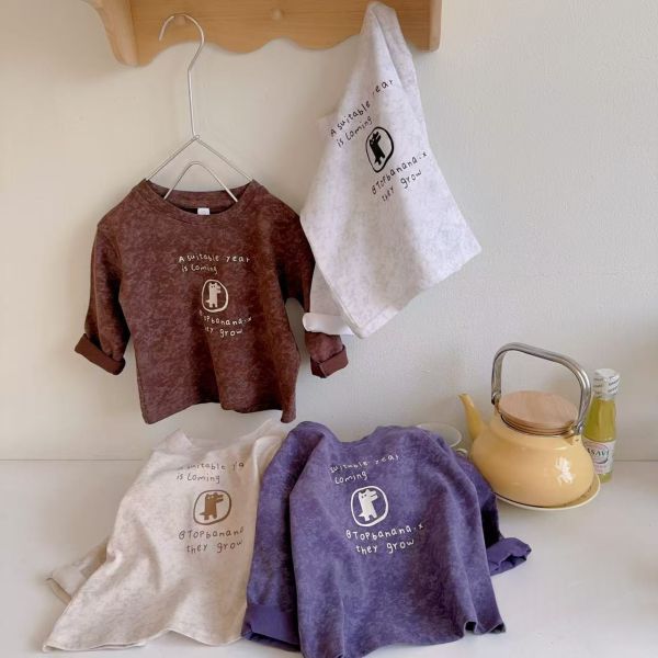 <<80-120>>小恐龍趣味暈染上衣 