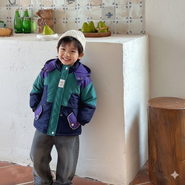 <<90-130>>活力撞色探索外套 