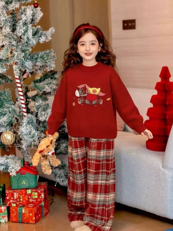 <<110-150>>星星相伴飛翔小馬毛衣(2色) 