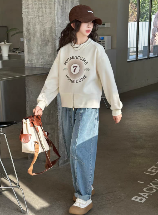 <<130-170>>潮流文青風大學T上衣 