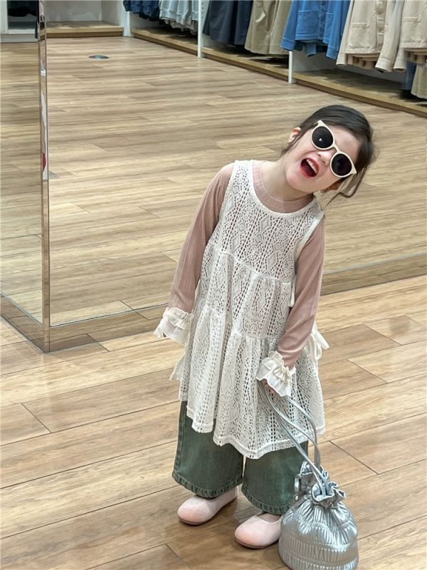 <<110-150>>森語夢網層疊上衣(兩件式) 