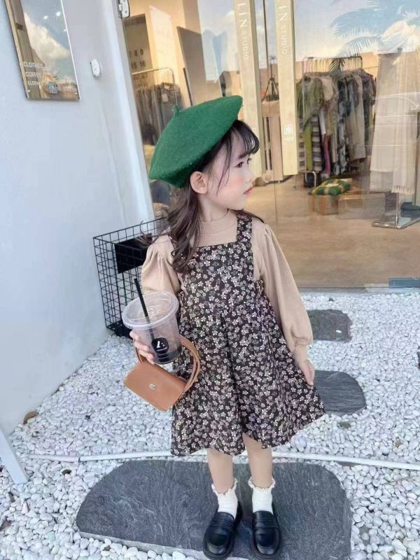 <<90-130>>浪漫碎花吊帶套裝 