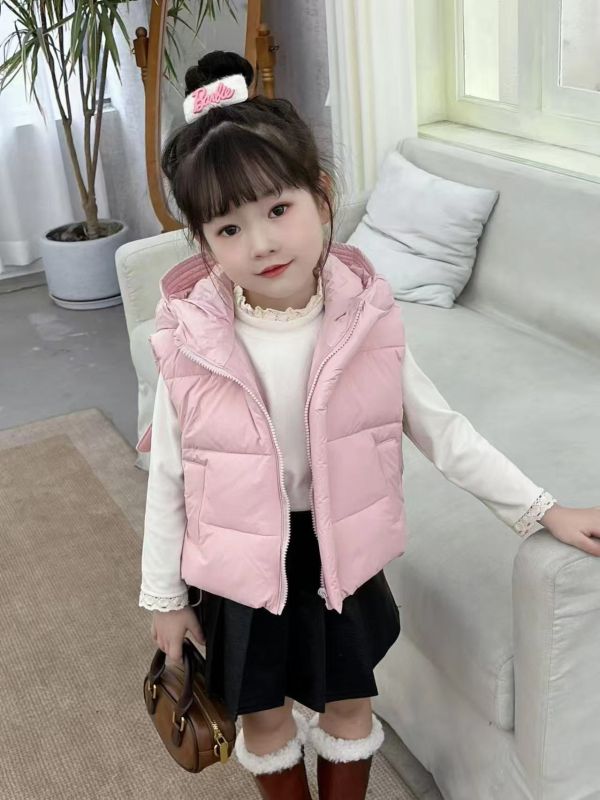 <<90-130>>小天使輕量防風羽絨背心(2色) 