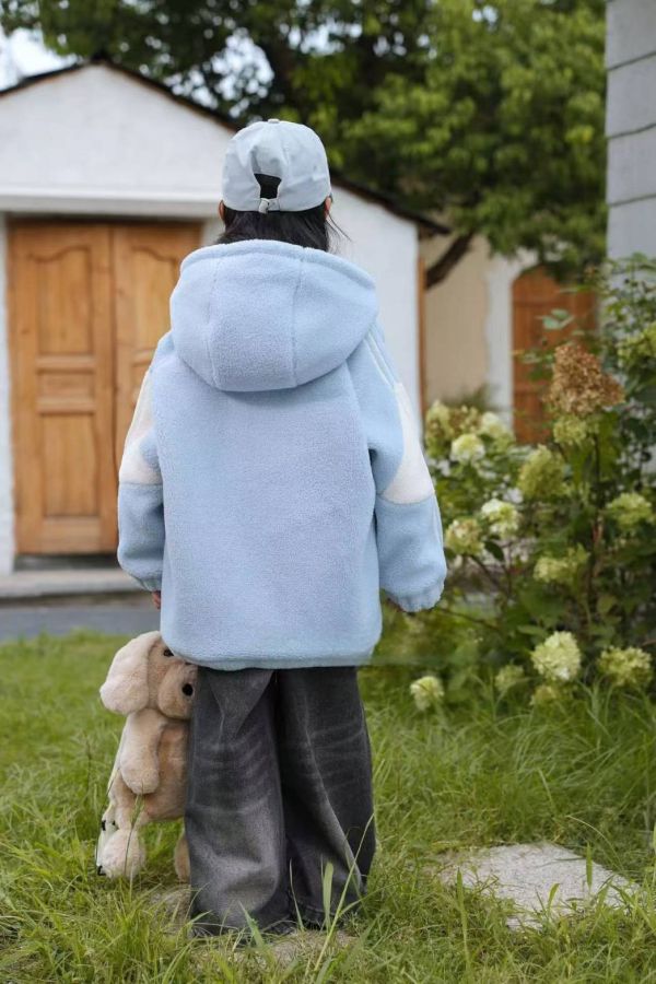 <<120-160>>藍星雲海保暖絨外套 