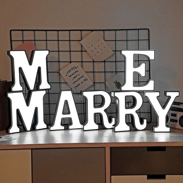LED字母燈 (marry me) 