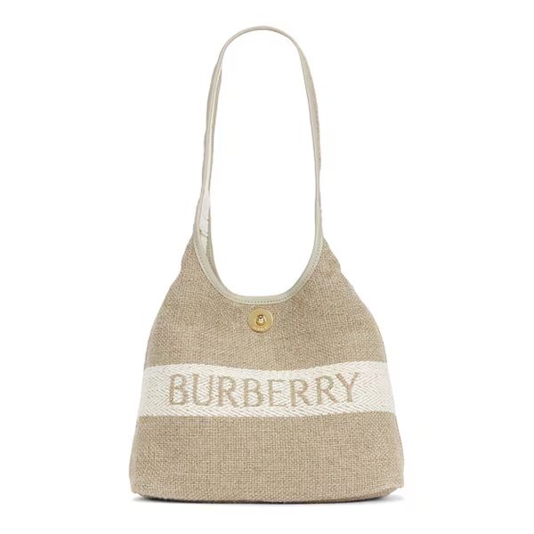 Burberry Logo帆布肩揹包 - 小尺寸 精品包代購