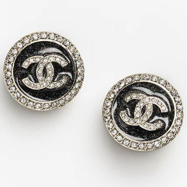 Chanel logo 針式耳環 精品首飾珠寶