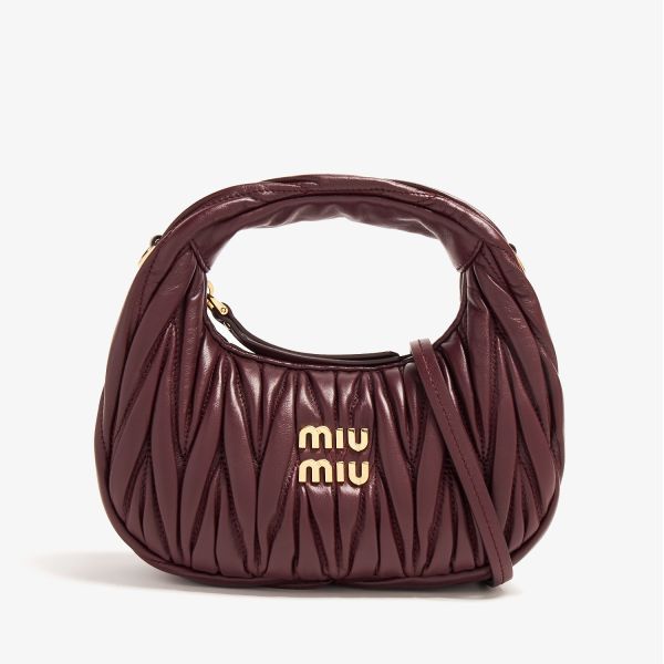 Miu Miu Wander Matelassé Leather Bag 半月包 精品包代購