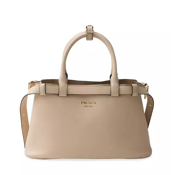Prada Buckle 皮革包雙皮帯- 中尺寸 精品包代購