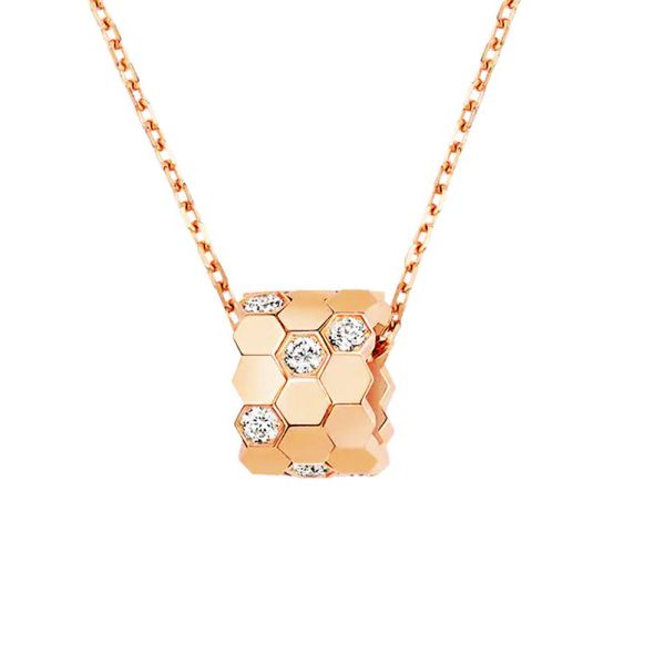 Bee de Chaumet 小型項鏈 玫瑰金, 黃K, 白K金, 鑽石