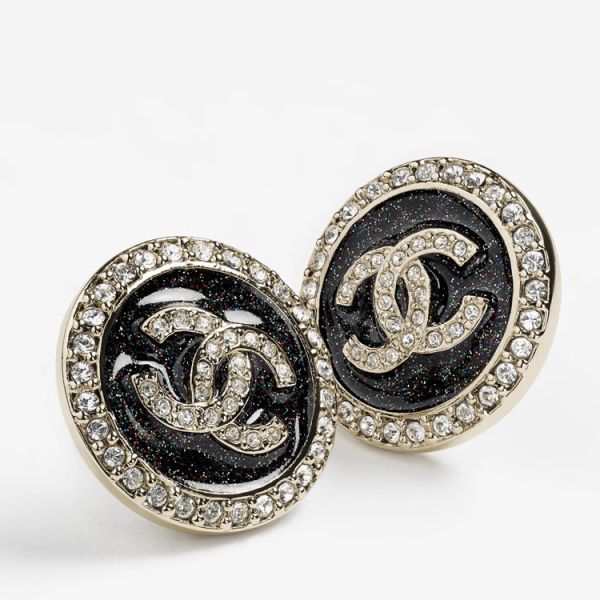 Chanel logo 針式耳環 精品首飾珠寶