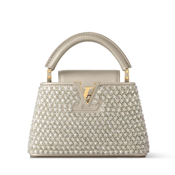 LV Capucines Mini 迷你珍珠手提包肩背包 精品包代購