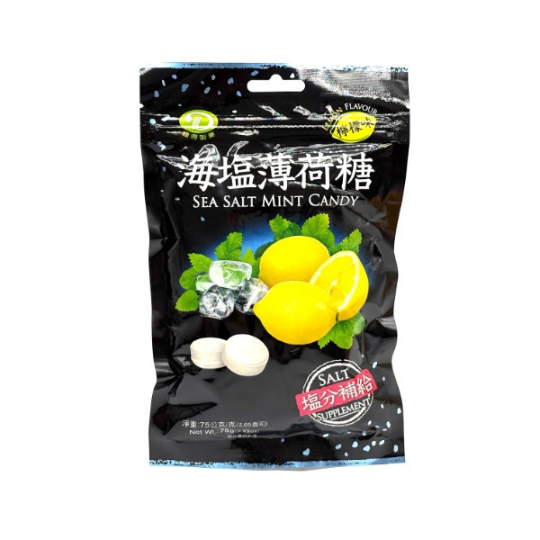 綠得海鹽薄荷糖檸檬味 75g 