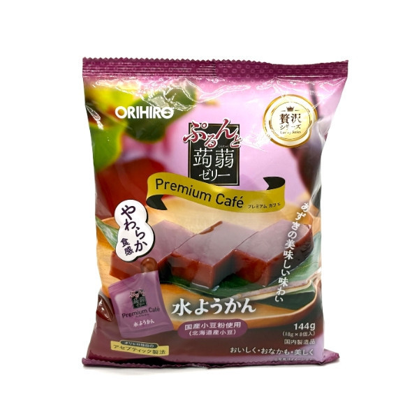 ORIHIRO蒟蒻果凍[紅豆水羊羹風味]144g 