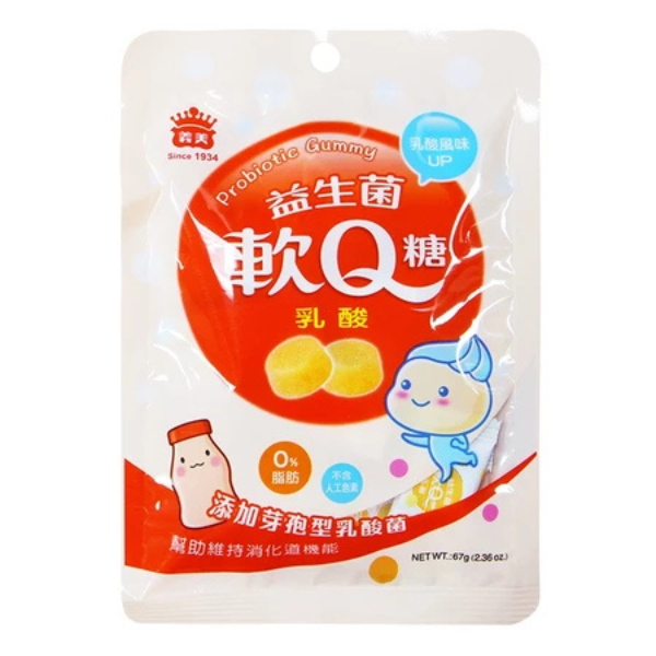 義美益生菌軟Q糖67g 
