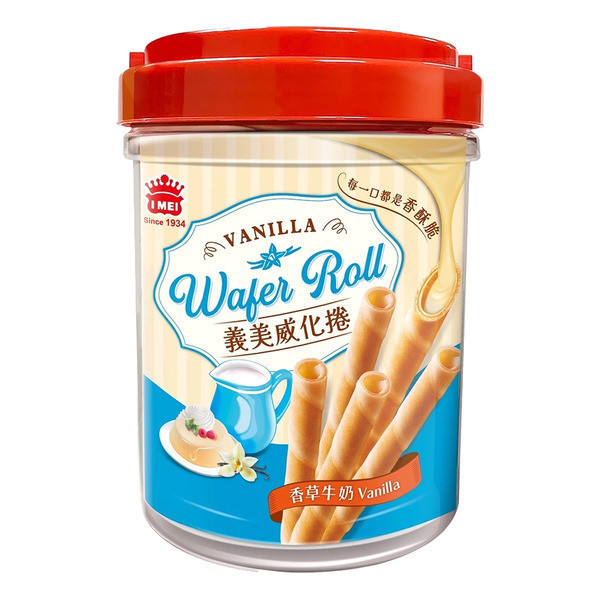 義美威化捲輕巧桶318g 