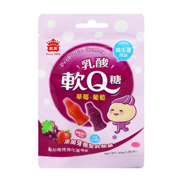 義美 益生菌乳酸軟Q糖 隨手包 35g 