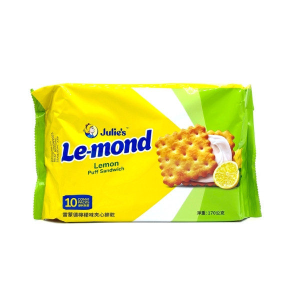 雷蒙德檸檬味夾心餅乾170G 