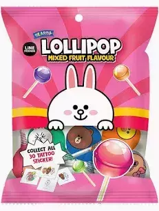 Line Friends綜合水果風味棒棒糖 