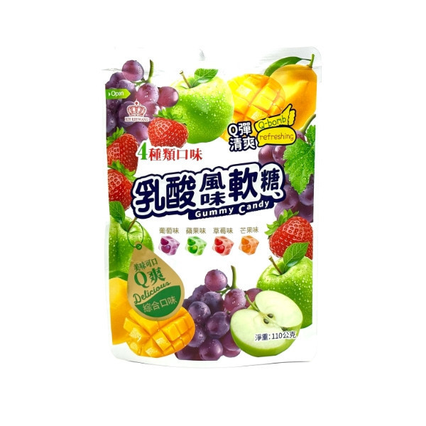 日日旺 乳酸菌風味軟糖 110g 