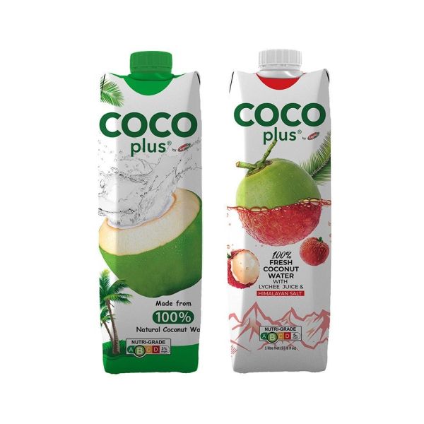 Cocoplus 100%純椰子水1000ml-6罐/箱 