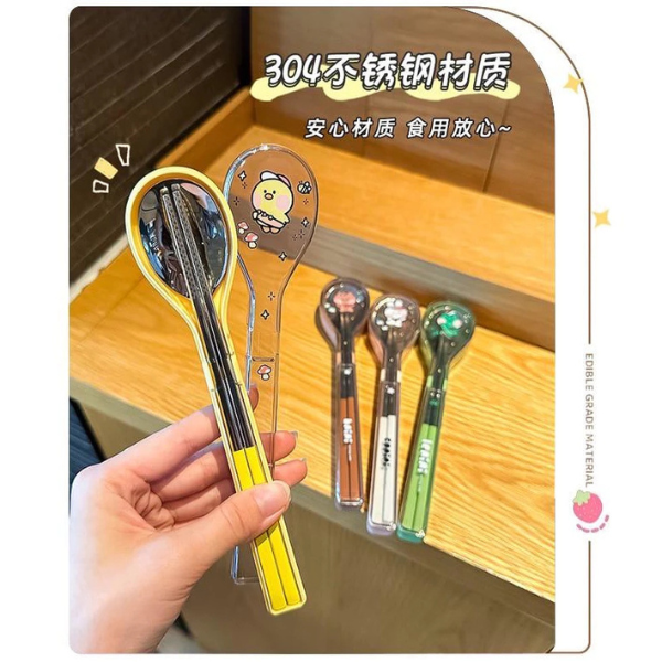 304 不鏽鋼筷子湯匙組 