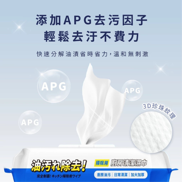 Hakka廚房清潔濕紙巾 80抽 